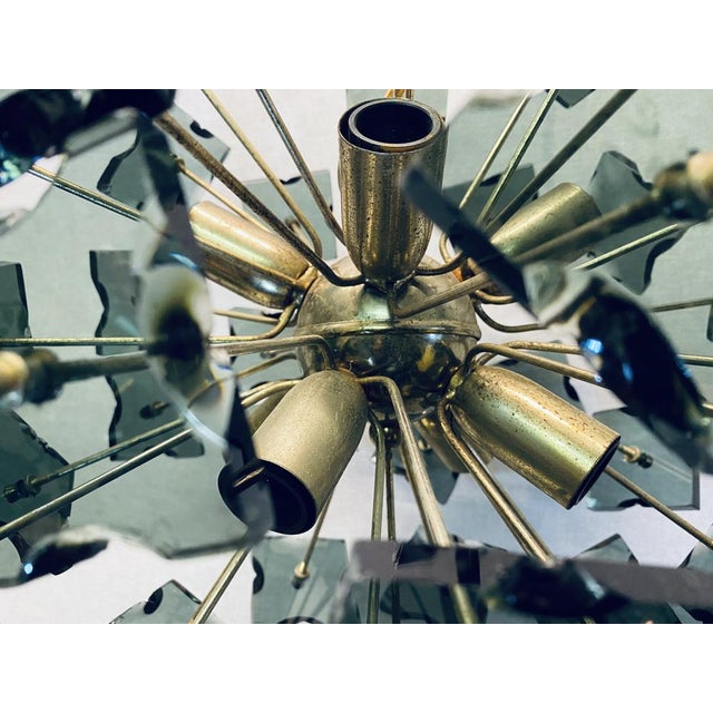 Sputnik Italian Rauch-Murano Glass and Metal from Fontana Arte, 1960s For Sale - Image 12 of 18