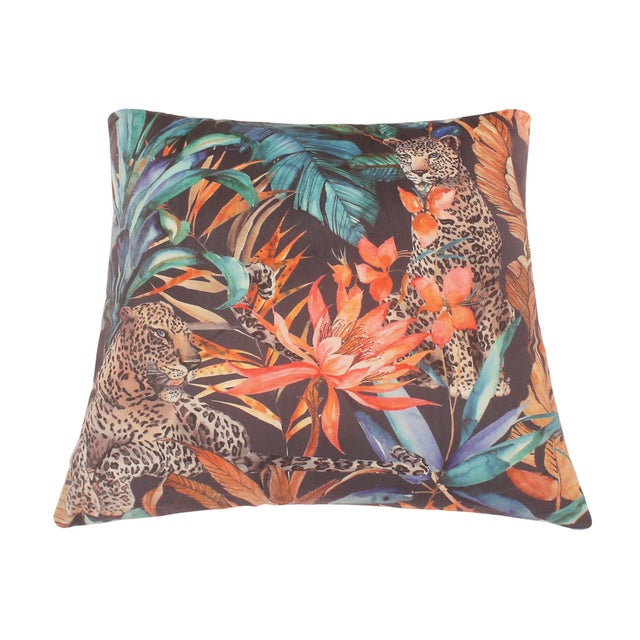 Textile Bohemian Carruthe Printed Velvet Handmade Pillow For Sale - Image 7 of 8