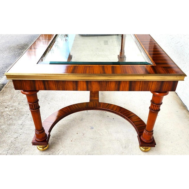 1980s Maitland Smith French Empire Cocktail Table For Sale - Image 5 of 18