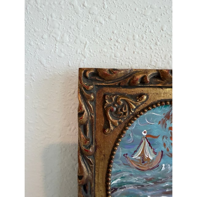 Nautical Serg Graff “Storm Wanderer” Original Art, Fantasy Ship Seascape Nautical Art Coa For Sale - Image 3 of 9