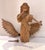 Tan Large Carved Wood Angel Sculpture For Sale - Image 8 of 10