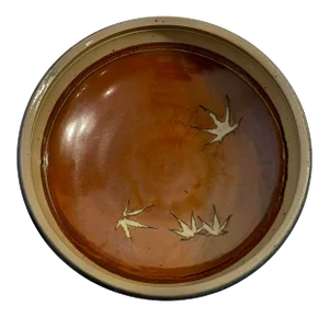 Mid Century Pottery Ceramic Bowl Signed