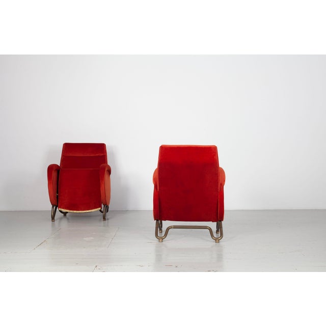 Vintage Lounge Chairs by Carlo Mollino, 1950s, Set of 2 For Sale - Image 17 of 18