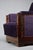 1930s Art Deco Jatoba Wood and Purple Velvet Lounge Chair, 1930 For Sale - Image 5 of 13