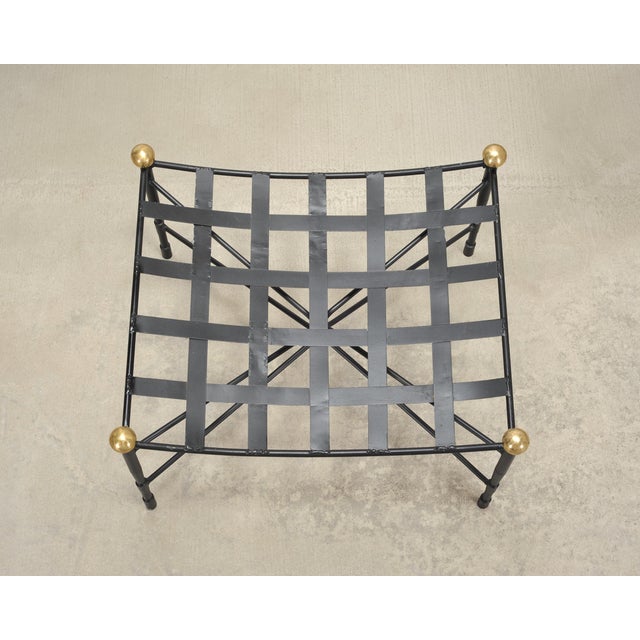 Pair of Mario Papperzini Amalfi Iron Lounge Chairs and Ottomans For Sale - Image 18 of 18