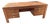 Danish Mid Century Modern Teak Executive Desk by D-Scan Unmarked For Sale