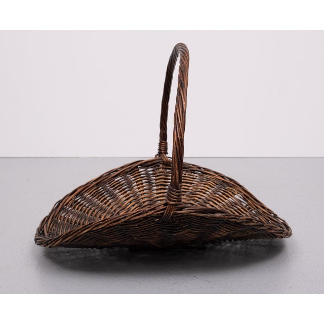 Vintage Rattan Magazine Holder, the Netherlands, 1960s For Sale - Image 4 of 12