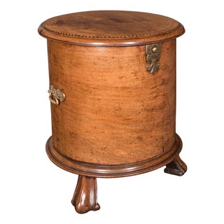 Antique Cellarette, English, Walnut Wine Cooler Stand, Side Table, Regency, 1820 For Sale