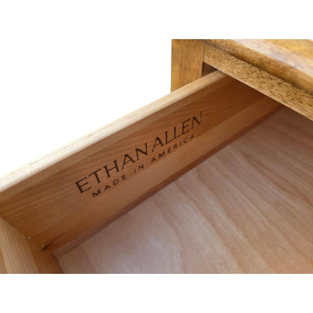 1990s Ethan Allen French Country Nightstand Chest End Side Table Bedroom Commode For Sale - Image 14 of 14