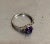 Art Deco Sterling Silver Amethyst Ring For Sale - Image 3 of 5