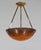 Muller Frères 1920s French Art Deco Muller Frères Pendant Chandelier - Orange Mottled Glass For Sale - Image 4 of 11