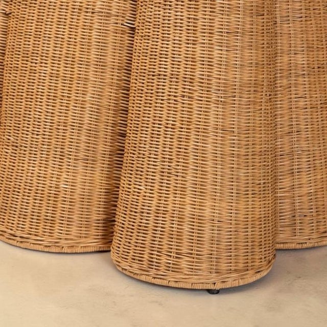 2010s Rattan Tromp l'Oeil Ghost Console Table For Sale - Image 5 of 5