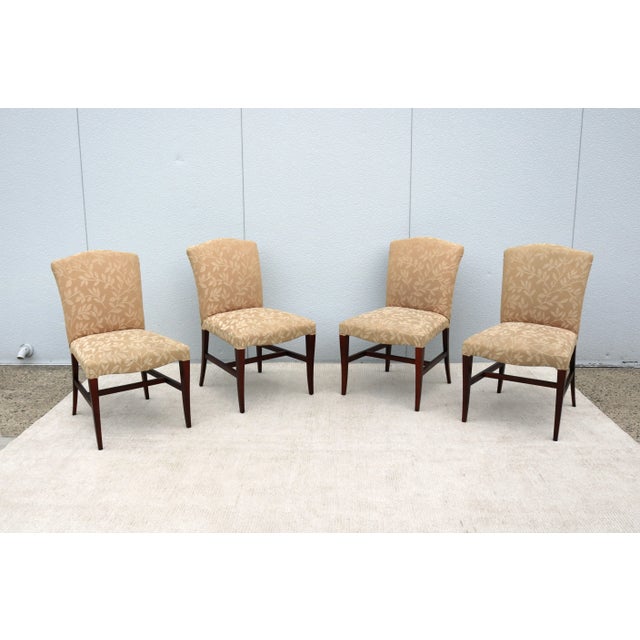 Transitional Andrew Gower for Jasper Group Portrait Dining Chairs - Set of 4 For Sale - Image 4 of 12