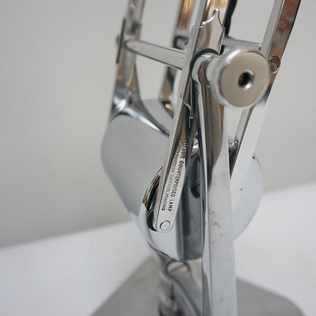 Metal Art Deco Counterpoise Barrell Desk Lamp from Hadrill & Horstmann, 1950s For Sale - Image 7 of 9