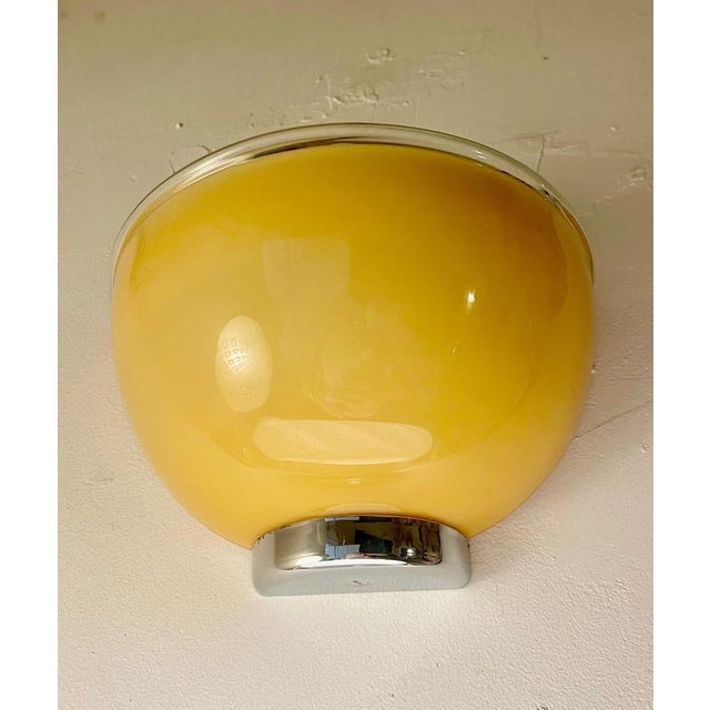 Gilt Murano Glass Wall Lights by Artemide for Vistosi, Italy, 1990s, Set of 2 For Sale - Image 3 of 9