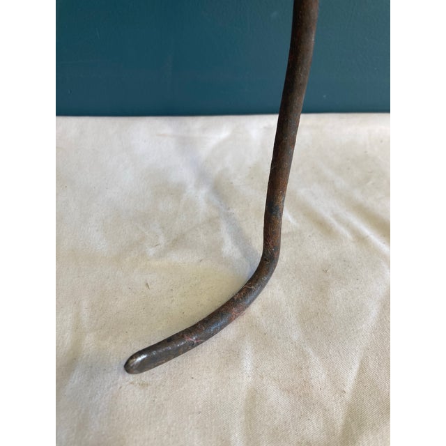 Antique Figural Man With Pot on Head Fireplace Poker, Cast Iron For Sale - Image 9 of 9