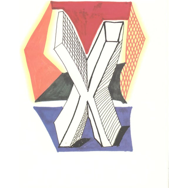 Contemporary David Hockney, X from Hockneys Alphabet, Lithograph For Sale - Image 3 of 3