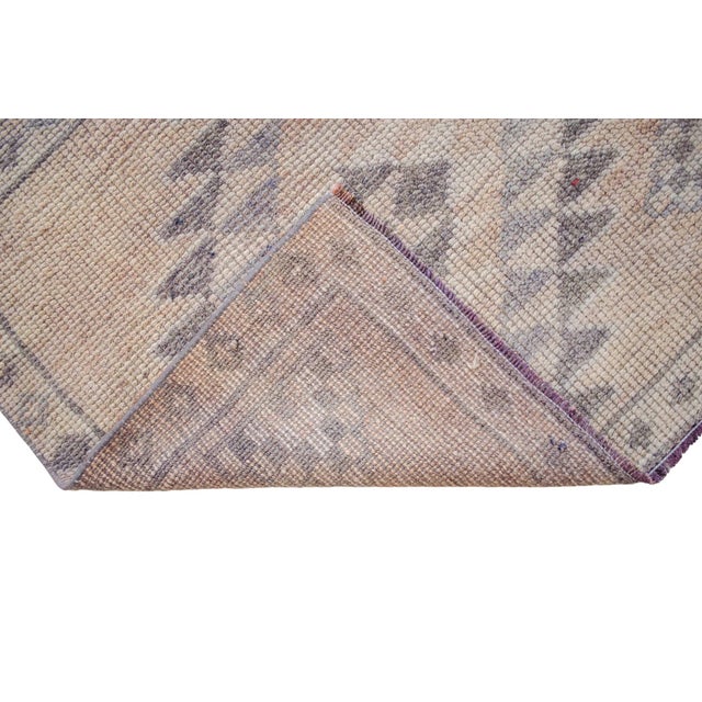 Hand-Made Turkish Runner Rug . Soft Colors Low PileTribal Herki - 2′9″ × 13′3″ For Sale - Image 10 of 16