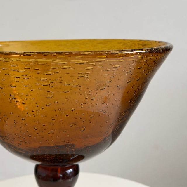 Blown Glass Salad Bowl from the Biot Glassworks For Sale - Image 3 of 7