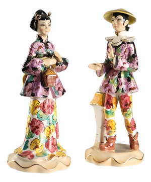 Ceramic Figurines from Manifattura Artenova, Set of 2