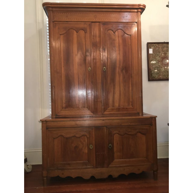 Late 18th Century Louis XVI Fruitwood Buffet Deux Corps For Sale - Image 13 of 13