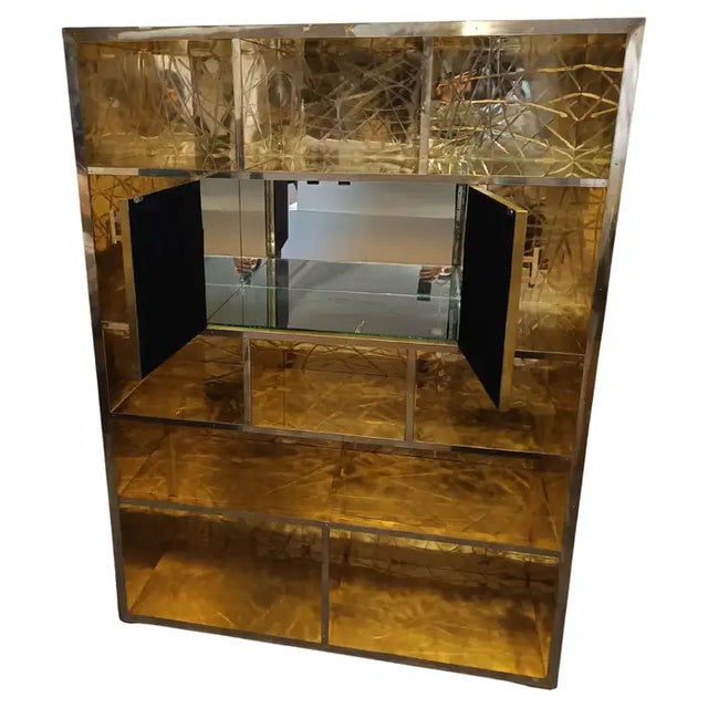 Brass Pantry Bar Cabinet Studio For Sale - Image 12 of 12