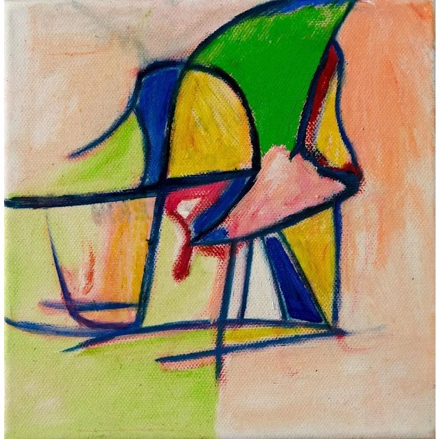 Giorgio Lo Fermo, Abstract Green, Oil Painting, 2020 For Sale