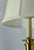 Metal Pair of Ralph Lauren Polished Brass Buffet Lamps W/ Linen Bell Shades For Sale - Image 7 of 8