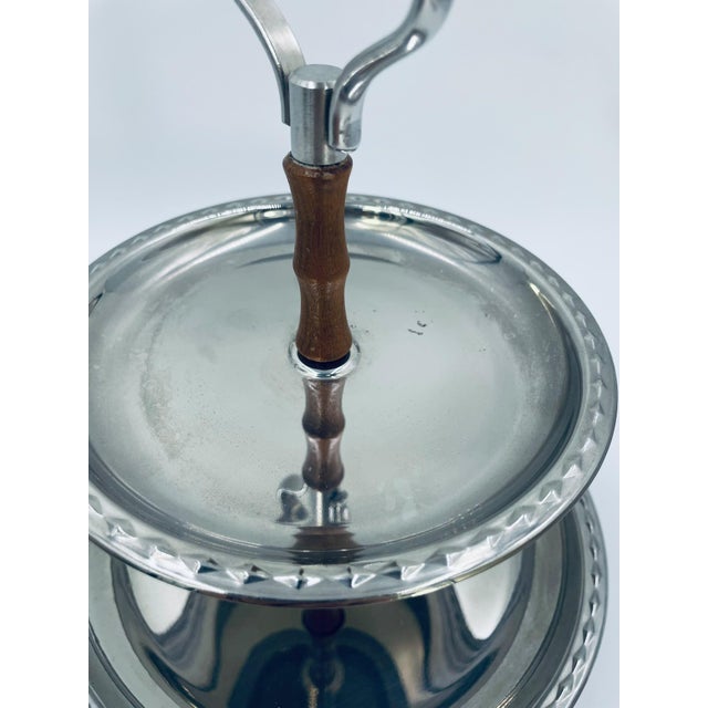 Vintage Two-Tier Rotating Platter, 1965 For Sale - Image 4 of 9