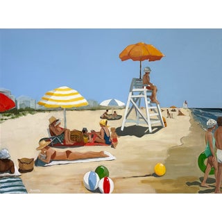 "On a Cloudless Day" Original Modern Oil Painting, by Jennifer Hohlfelder For Sale