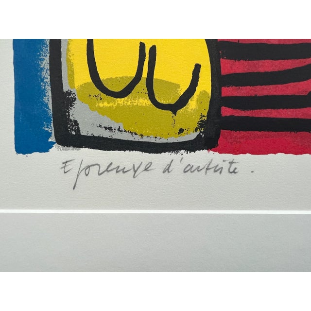 Corneille, Guillaume (1922-2010), Artist’s Proof, Paradis De Femmes, Signed, 1991, Figurative Fantastical Warm Colors For Sale - Image 4 of 8