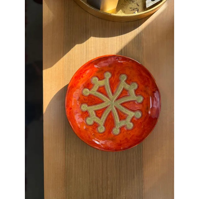 Ceramic Vallauris Wall Plate by Paul Azema, France, 1960–1970 For Sale - Image 10 of 10