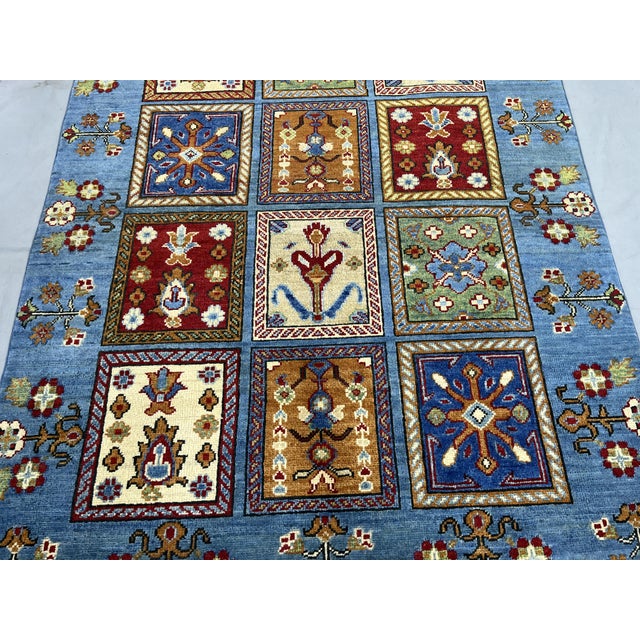 Blue Four Seasons Bakhtiari Design Wool Rug, 5' X 6'6" For Sale - Image 4 of 14