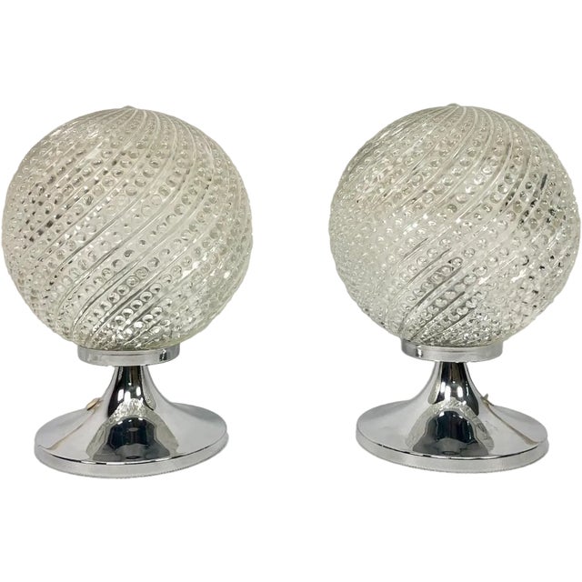 Table Lamps with Tulip Bases from Otto Leuchten, 1970s, Set of 2 For Sale