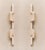 Set of 2 xl serpentine sconces in saint raphael limestone by farrah sit. Dimensions: w 10.2 x d 10.2 x h 111.8 cm (per...