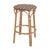 Orange Ballito 30 in. Seat Height Oval Rattan Bar Stool with Footrest, French White, Orange & Brown For Sale - Image 8 of 8