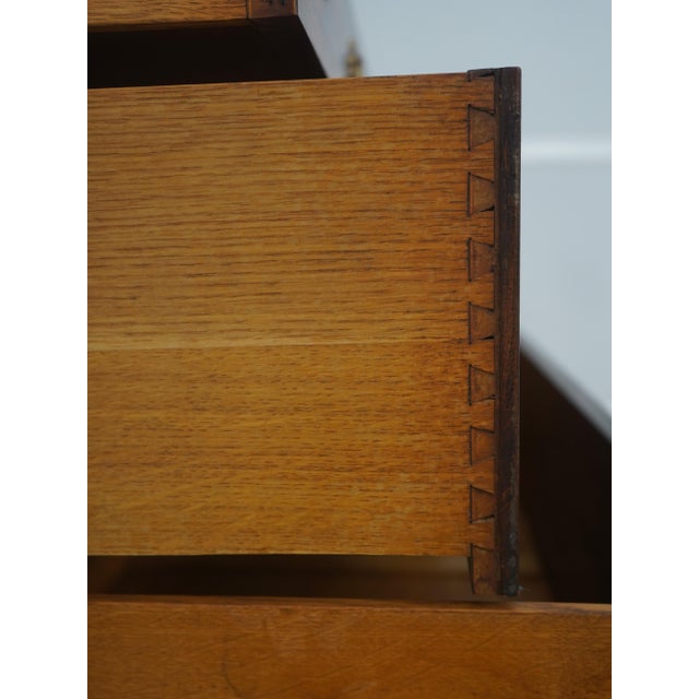 Vintage Neoclassical Marble Top Inlaid Dresser For Sale - Image 4 of 18