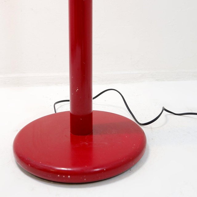 Space Age Floor Lamp with Dark Red Shade, 1970s For Sale - Image 11 of 16