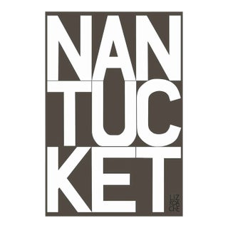Nantucket Graphic Charcoal Fine Art Print by Liz Roache For Sale