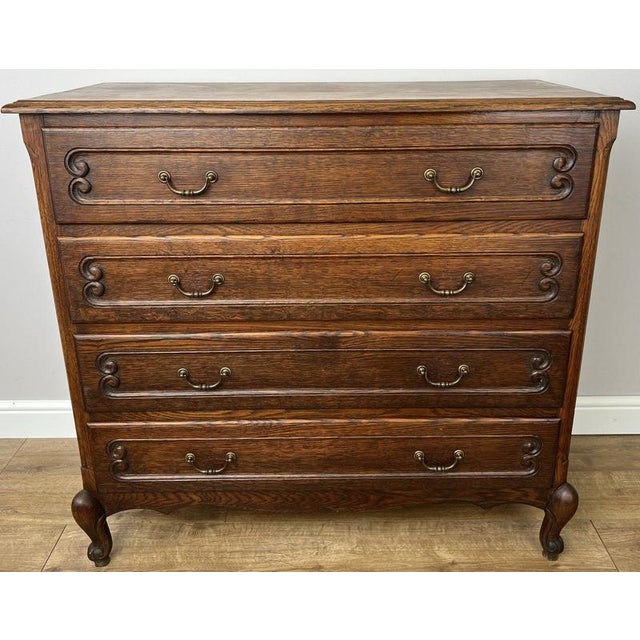 This elegant Vintage French Louis chest of drawers offers timeless style with practical storage, making it a wonderful...