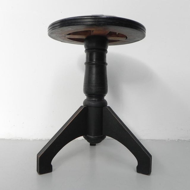 Art Deco Piano Stool on Tripod, 1930s For Sale - Image 9 of 17