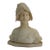 Antique Carved Marble Bust of Joan of Arc 19thc For Sale
