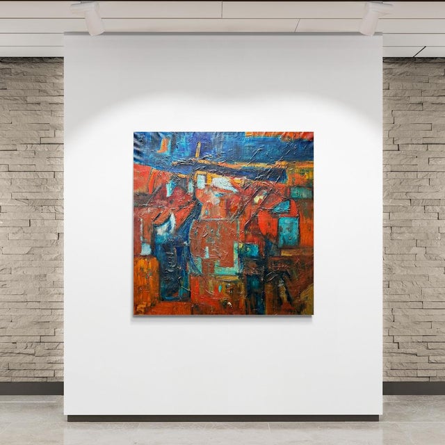 Adolf Gerhard Mainz 1910 - 1975 "Composition, Landscape, 1970" Oil on canvas Signed and dated lower right Size: 121x122cm...