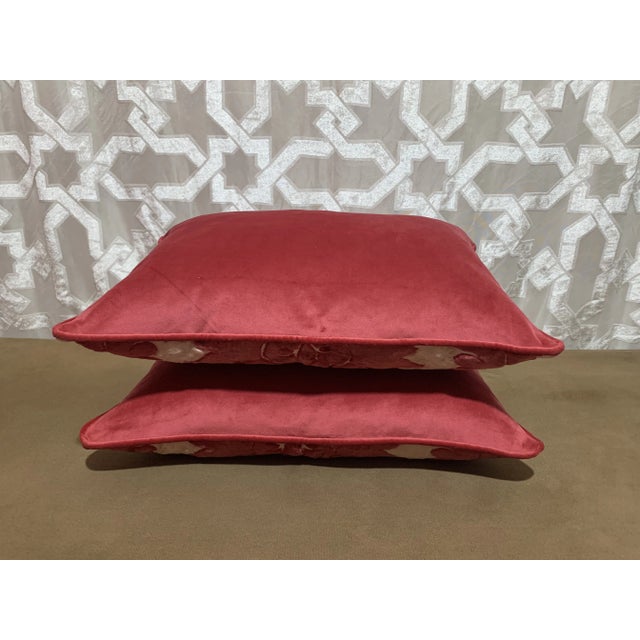 Textile Vintage Re-Designed and Hand-Engineered Pillow Covers - a Pair For Sale - Image 7 of 7