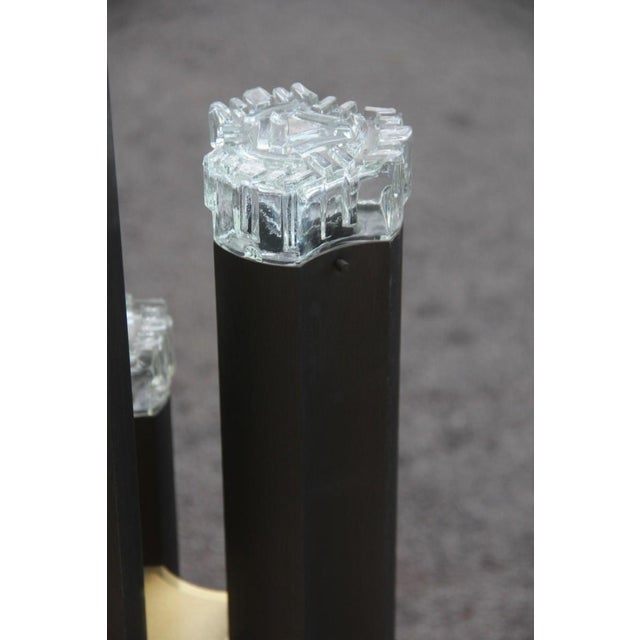 Brown Bronzed Floor Lamp from Gaetano Sciolari, 1970s For Sale - Image 8 of 15