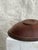 this stunning vintage solid wood bowl is assembled coated in a dark brown and mahogany finish adorned with a golden...