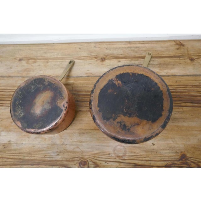 19th Century Copper Pots, 1880s, Set of 2 For Sale - Image 4 of 6