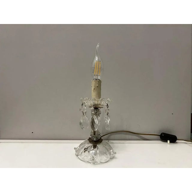 1950s Vintage Crystal Lamps, 1950s, Set of 2 For Sale - Image 5 of 13