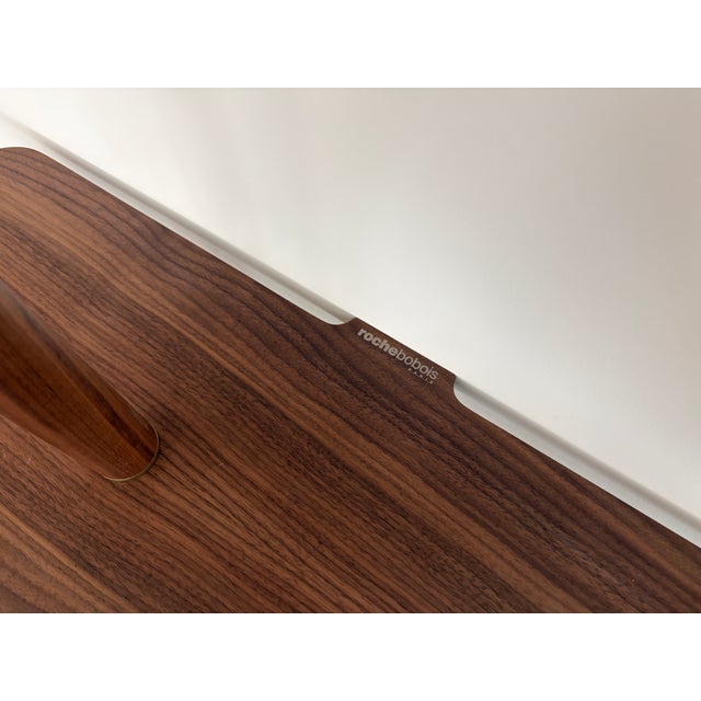 Wood Ketch Bookcase-Wood/Brass Lacquered Steel For Sale - Image 7 of 7