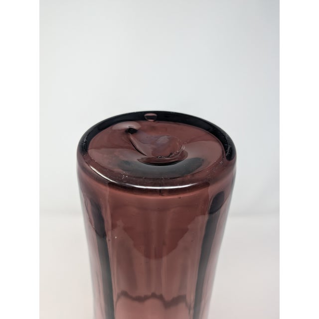 Vintage and Hand Blown Amethyst Glass - 8 Piece Curation Including Blenko and Cambridge Glass For Sale - Image 9 of 18